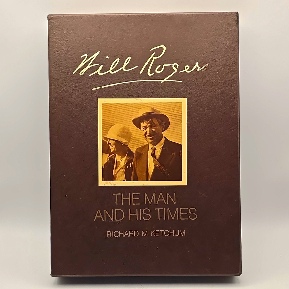 Will Rogers The Man & His Times Biography Hardcover Richard M. Ketchum 1973 VTG